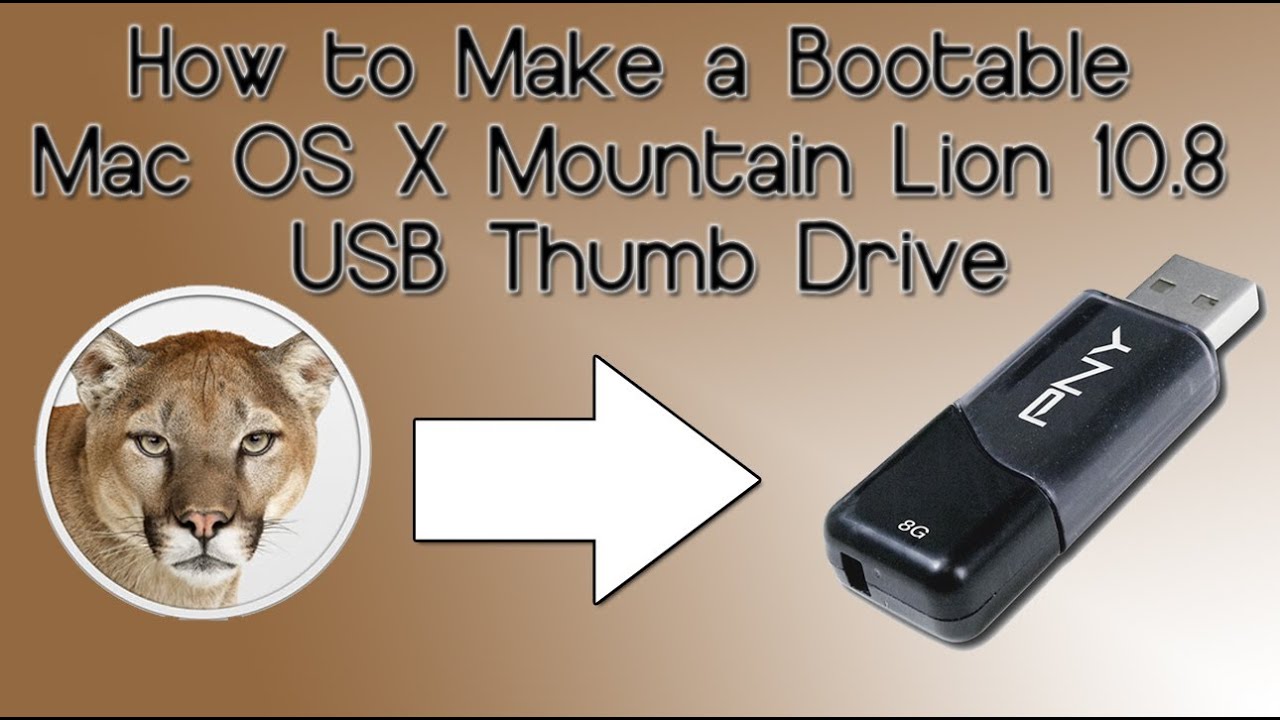 Bootable usb drive mac os x